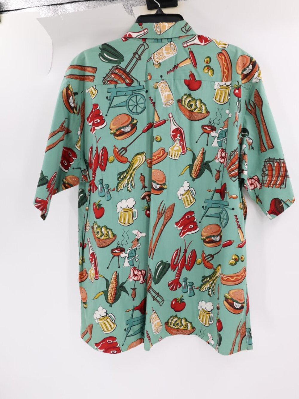 Vintage Reyn Spooner Hawaiian Shirt Men XL Born to Grill Chef Summer BBQ Cookout - Picture 5 of 11